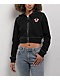 True Religion Big T Black Crop Zip Hoodie - Thumbnail image 2 of 5