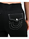 True Religion Big T Black Flare Sweatpants - Thumbnail image 5 of 7