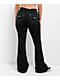 True Religion Big T Black Flare Sweatpants - Thumbnail image 2 of 7
