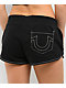 True Religion Big T Black Sweat Shorts - Thumbnail image 3 of 4