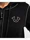 True Religion Big T Buddha Black Crop Zip Hoodie - Thumbnail image 3 of 4