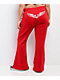 True Religion Big T Crystal Wing Barbados Cherry Flare Sweatpants - Thumbnail image 4 of 8