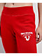 True Religion Big T Crystal Wing Barbados Cherry Flare Sweatpants - Thumbnail image 6 of 8