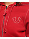True Religion Big T Logo Red Zip Hoodie - Thumbnail image 3 of 5