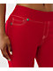 True Religion Big T Red Low Rise Flare Sweatpants - Thumbnail image 4 of 5