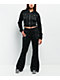 True Religion Big T Shrunken Black Crop Zip Hoodie - Thumbnail image 6 of 6