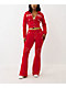 True Religion Big T Shrunken Trv Red Crop Zip Hoodie - Thumbnail image 6 of 6