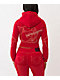 True Religion Big T Shrunken Trv Red Crop Zip Hoodie - Thumbnail image 2 of 6