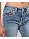 True Religion Billie Super T Peak Spot Mid Rise Jeans - Thumbnail image 3 of 5