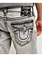 True Religion Billy Super T Flap Gravel Root Grey Wash Bootcut Jeans - Thumbnail image 3 of 5