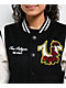 True Religion Black & Cream Embroidered Varsity Jacket - Thumbnail image 3 of 8