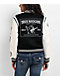 True Religion Black & Cream Embroidered Varsity Jacket - Thumbnail image 7 of 8