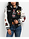 True Religion Black & Cream Embroidered Varsity Jacket - Thumbnail image 1 of 8
