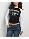 True Religion Black & White Raglan Asymmetrical Long Sleeve T-Shirt - Thumbnail image 1 of 4