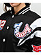 True Religion Black Satin Varsity Bomber Jacket - Thumbnail image 5 of 9
