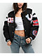 True Religion Black Satin Varsity Bomber Jacket - Thumbnail image 8 of 9