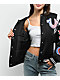 True Religion Black Satin Varsity Bomber Jacket - Thumbnail image 9 of 9