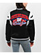True Religion Black Satin Varsity Bomber Jacket - Thumbnail image 1 of 9
