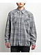 True Religion Bleached Horseshoe Plaid Cobalt Wash Flannel Shirt - Thumbnail image 5 of 5