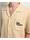 True Religion Blooms Knit Bleached Sand Camp Shirt - Thumbnail image 3 of 4