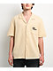 True Religion Blooms Knit Bleached Sand Camp Shirt - Thumbnail image 2 of 4