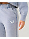 True Religion Blue Fog Wash Straight Leg Sweatpants - Thumbnail image 3 of 4
