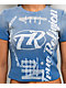 True Religion Blue Wash Ribbed T-Shirt - Thumbnail image 3 of 6