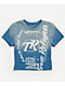 True Religion Blue Wash Ribbed T-Shirt - Thumbnail image 6 of 6
