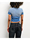 True Religion Blue Wash Ribbed T-Shirt - Thumbnail image 2 of 6