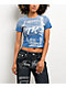 True Religion Blue Wash Ribbed T-Shirt - Thumbnail image 1 of 6
