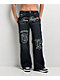 True Religion Bobbi Big T Mid Rise Ice Meadow Blue Wash Baggy Jeans - Thumbnail image 1 of 10