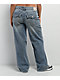 True Religion Bobbi Crystal Cutout Big T Blue Baggy Jeans - Thumbnail image 4 of 9