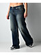 True Religion Bobbi Sparkle Glow Low Rise Super T Blue Baggy Jeans - Thumbnail image 3 of 7