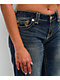 True Religion Bobbi Sparkle Glow Low Rise Super T Blue Baggy Jeans - Thumbnail image 5 of 7