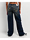 True Religion Bobbi Sparkle Glow Low Rise Super T Blue Baggy Jeans - Thumbnail image 2 of 7