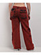 True Religion Bobbi Trv Red Baggy Cargo Pants - Thumbnail image 7 of 9