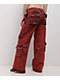 True Religion Bobbi Trv Red Baggy Cargo Pants - Thumbnail image 2 of 9