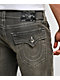 True Religion Bobby Flap Rhinestone Grey Wash Baggy Jeans - Thumbnail image 4 of 6