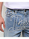 True Religion Bobby Frayed Blue Wash Shorts - Thumbnail image 4 of 4