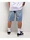 True Religion Bobby Frayed Blue Wash Shorts - Thumbnail image 2 of 4