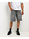 True Religion Bobby Frayed Hem Flap Grey Wash Baggy Shorts - Thumbnail image 2 of 5