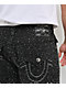 True Religion Bobby Rhinestone Big T Flap Body Rinse Black Wash Baggy Jeans  - Thumbnail image 5 of 6