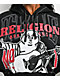 True Religion Buddha Black Contrast Stitch Crop Hoodie - Thumbnail image 3 of 6