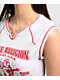 True Religion Buddha Logo Notch Rib White Crop T-Shirt - Thumbnail image 4 of 4