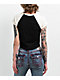 True Religion Buddha Logo Ringer Raglan Black Crop T-Shirt - Thumbnail image 2 of 3
