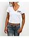 True Religion Buddha Rhinestone White V-Neck T-Shirt - Thumbnail image 2 of 5