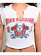 True Religion Buddha V Notch White Crop T-Shirt - Thumbnail image 3 of 4