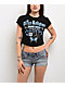True Religion Butterfly Black Crop T-Shirt - Thumbnail image 1 of 4