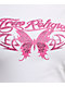 True Religion Butterfly Ruched White Crop T-Shirt - Thumbnail image 4 of 4