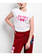 True Religion Butterfly Ruched White Crop T-Shirt - Thumbnail image 1 of 4